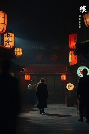 悬疑剧《回声之外》竖版封面，空走廊与门缝透出的光